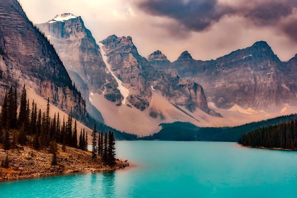 Lake Moraine in Canada